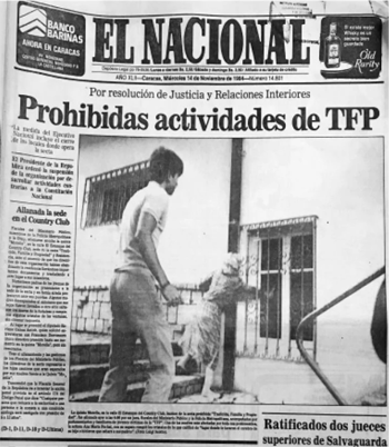 La TFP clausurada en Venezuela